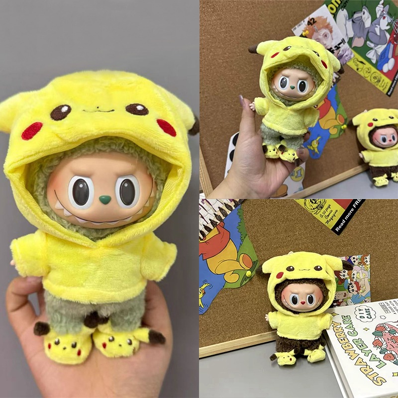 Baby Products Set - Labubu Bebek İçin 15-17cm Karikatür Sevimli