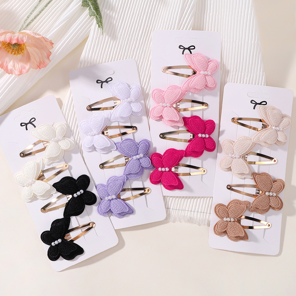 Baby Products Set - 4 adet/takım kelebek saç tokası seti
