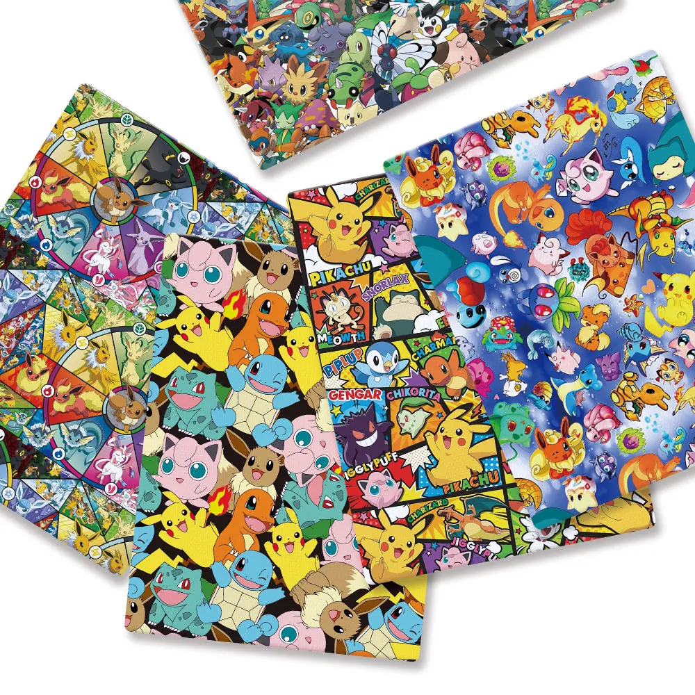 Baby Products 2 Years - Pokemon Karikatür Fabric140*50 cm El Yapımı