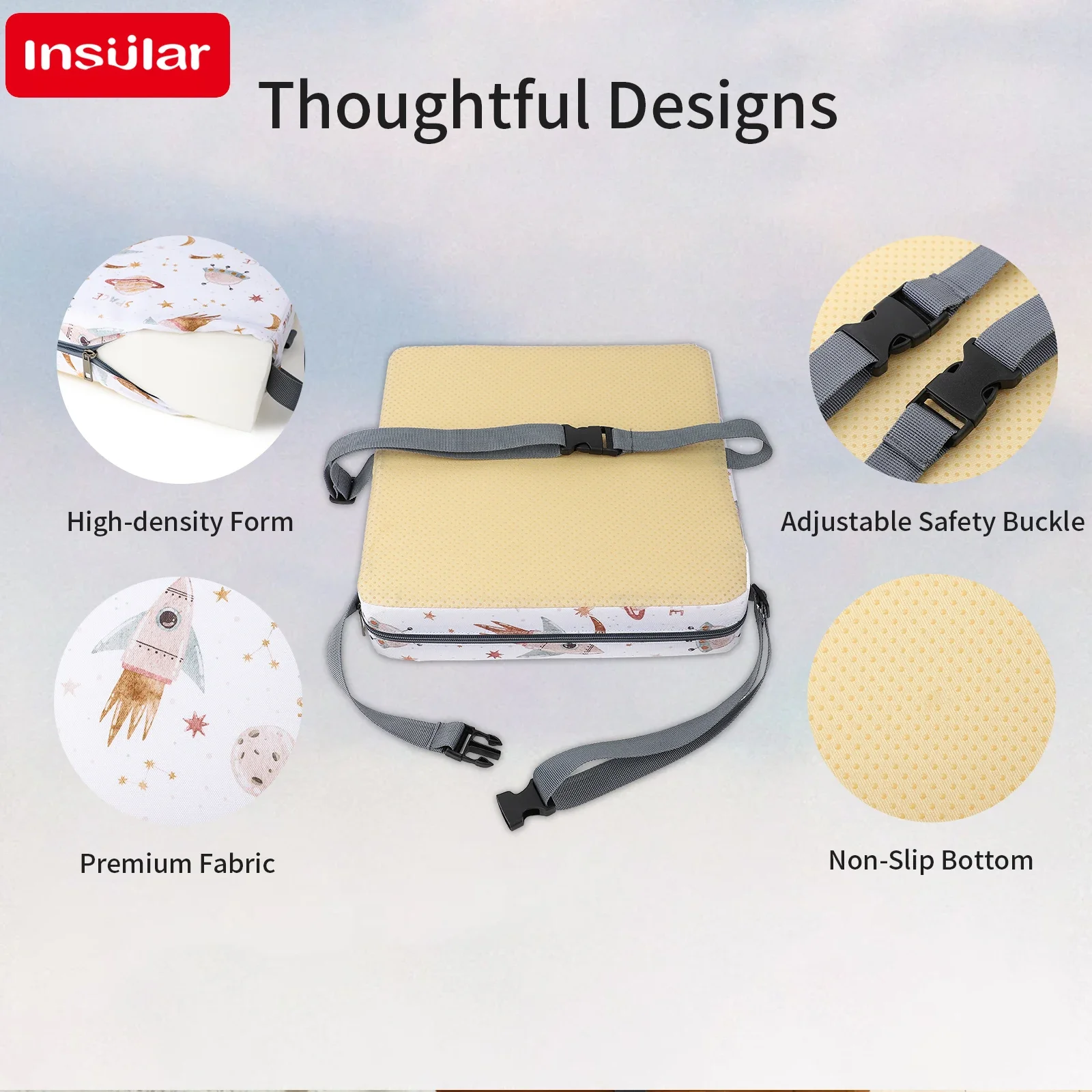 INSULAR Yıldız Desenli Su Geçi - Baby High Chair Booster incelemesi ve fiyatı