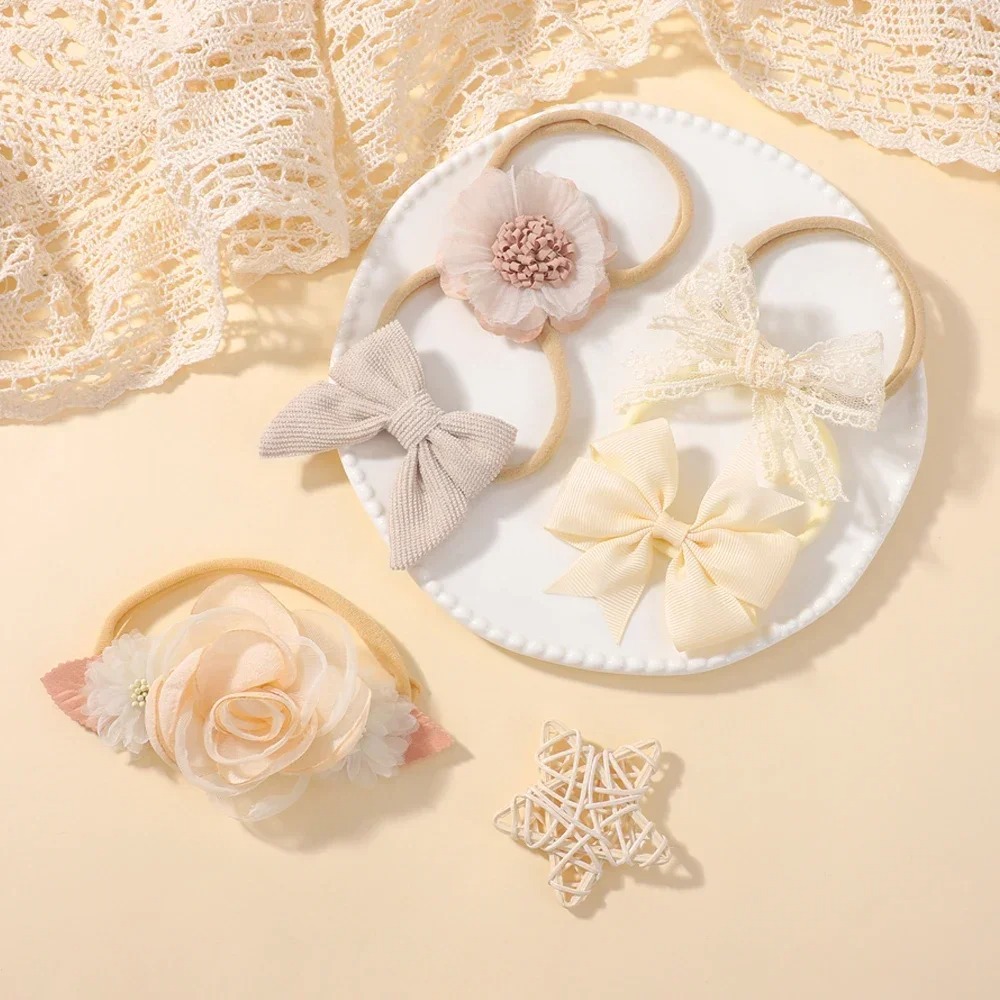 5 adet bebek çiçek dantel yay  - Baby Products Set incelemesi ve fiyatı