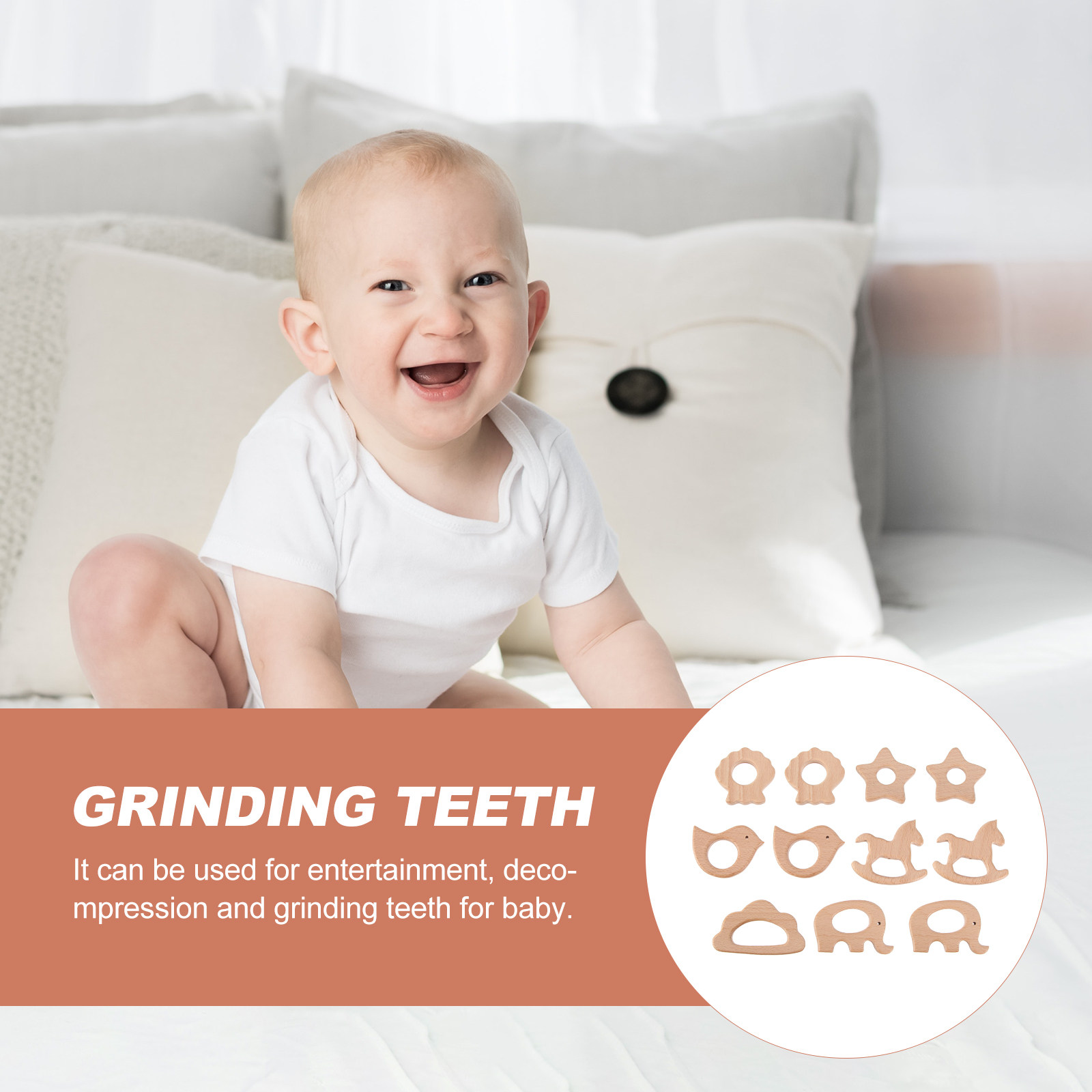 11 Parça Bebek Ahşap Diş Kaşıy - Baby Products Natural incelemesi ve fiyatı